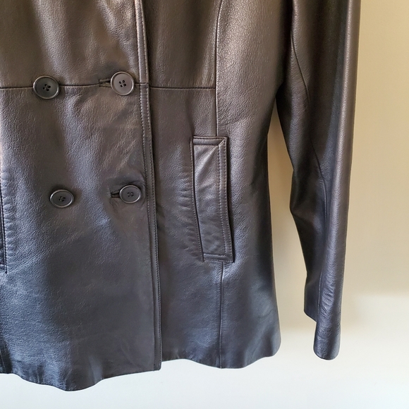 Danier M 90s Modern Contemporary Matrix Minimalist Mobwife Long Leather Jacket - Picture 7 of 9